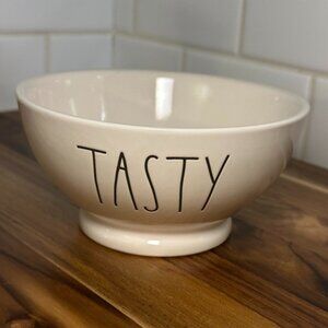 Rae Dunn 6” Ceramic Bowl – “TASTY” – Artisan Collection